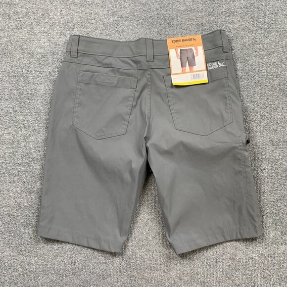 Eddie Bauer Shorts Mens 32 Gray Nylon Stretch Rainier 10 in Tech Active Outdoor - Picture 8 of 11